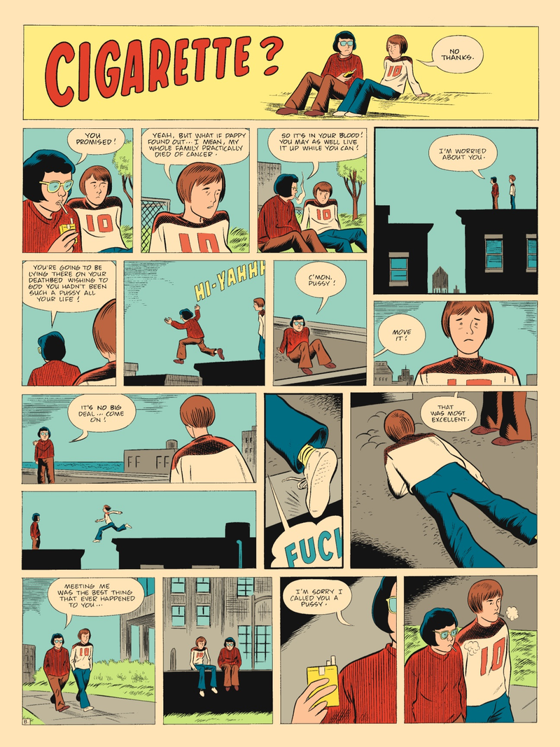 Illustration for article titled Ghost World's Daniel Clowes tells us about The Death-Ray, his chain-smoking teenage superhero